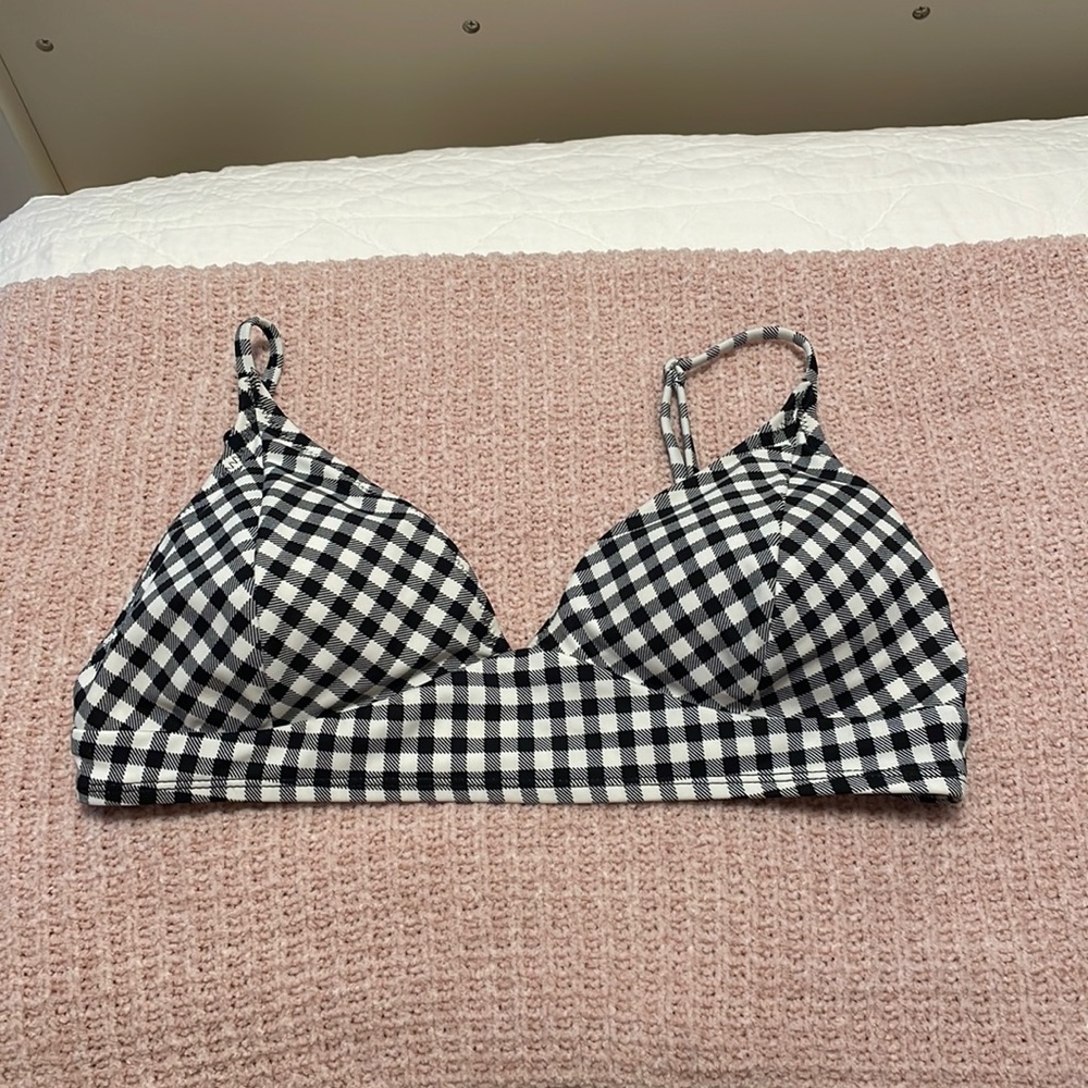 Large Old Navy Gingham Bikini Top
